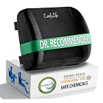 ComfiLife Lumbar Support Back Pillow Office Chair and Car Seat Cushion - Memory Foam with Adjustable Strap and Breathable 3D Mesh (Black)