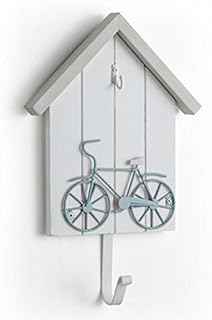 BRANDANI - Appendino/Portachiavi Passeggiandoinbicicletta Bianco Mdf