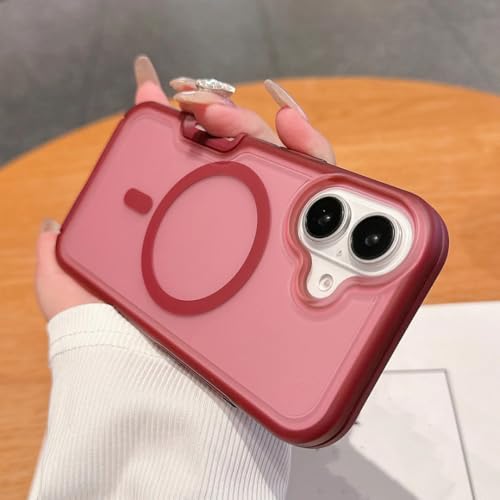 Coque iPhone 11 Pro Max magnétique épaisse antichoc mate rouge