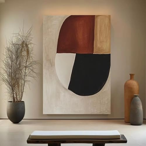 Tableau abstrait sur toile grand format affiche moderne salon 80x130 cm