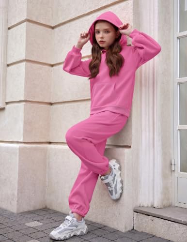Image of Arshinet Girls 2 Piece Outfits Oversized Sweatshirt and Sweatpant Sweatsuit