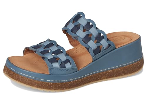 Sandales Kassanda Clarks en cuir bleu taille 36 : le confort compensé - 7
