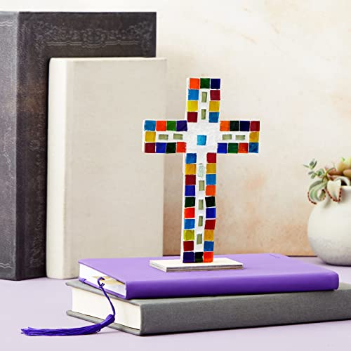 Juvale 1000 Pieces Of Square Mosaic Tiles For Crafts, Textured Stained Glass Pieces In 40 Assorted Colors For Diy Art Projects, Decorations, Coasters (0.4 X 0.1 Inches) #TOP2