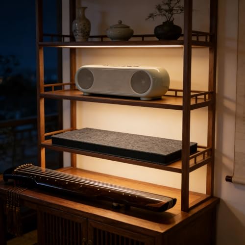 UPKOCH Podkładka pod subwoofer: 50x20 cm, poliestrowa mata izolacyjna do subwoofera, dźwiękoszczelna, platforma antywibracyjna do głośników i systemów audio