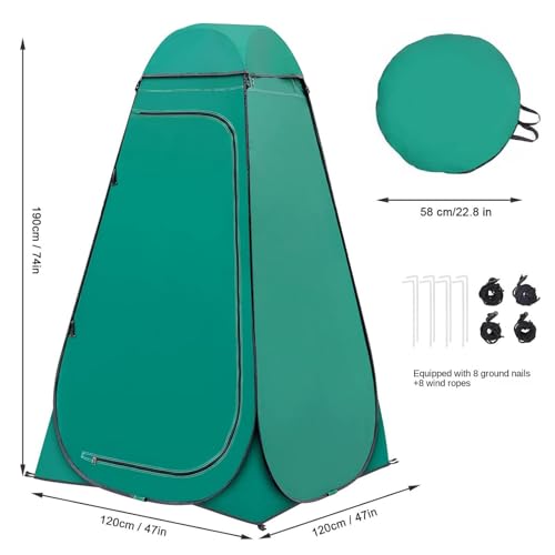 Tente de toilette portable et pliante avec protection intimité totale