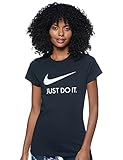 Regular fit NIKE W NSW tee JDI Camiseta de Manga Corta, Mujer, Negro, S