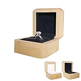 ZHIG hamawei natural wooden jewelry ring box wooden ring box single ring display stand box wedding r