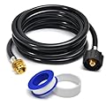 8FT Propane Adapter Hose, 1 lb to 20 lb Converter for QCC1/Type1 Tanks, Compatible with Coleman Camping Stove, BLACKSTONE 17” and 22” Griddle, Weber Q, Fits 5-20 lb Propane Tanks