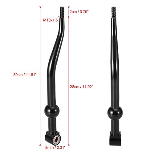 X Autohaux Car Short Throw Shifter Replacement Kit For Honda Civic 1988-2000 Black #TOP2