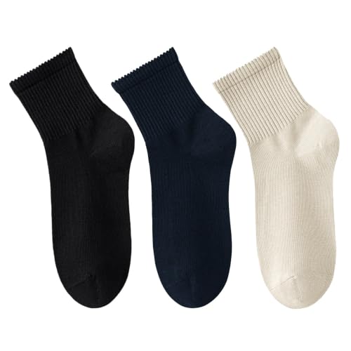 Image of Womens Cotton Anti-Pilling Quarter Crew Socks | Moisture-wicking, Odor-control, Lightweight, Office /gym, 7-pair, US 6-10