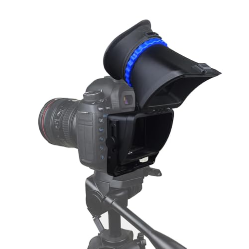 Image of Professional LCD Camera Viewfinder, 3X Magnification, 3-3.2 Inch Screen Compatible, Sunshade Hood for SLR, Mirrorless Cameras