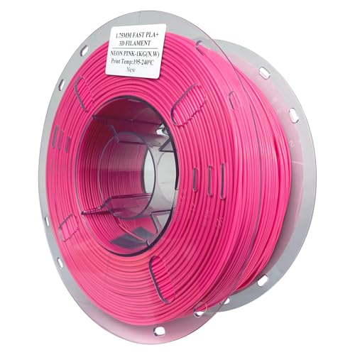 Image of EPAX High Speed PLA+ 3D Printer Filament, Fast PLA 3D Printing Filament, 1.75mm, Dimensional Accuracy + /- 0.03 mm, 1KG Spool (Neon Pink)