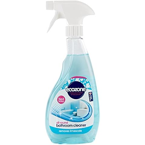 Ecozone 3-in-1 Bathroom Cleaner, 500ml, Removes Stubborn Limescale, Leaves Showers Sparkling Cover