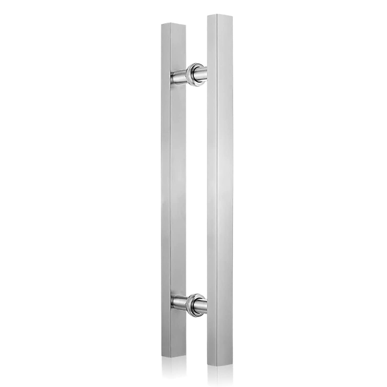 SaryEdge Sliding Sliding Door Handle, Heavy Duty Stainless Steel Push Shower Door Handle,Double Sided Door Handle,Long Door Handle,Suitable for Glas,-L:60cm(23.6in)/,-L:60cm(23.6in)/36cm(14.1in)