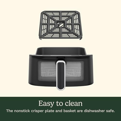 Cuisinart Air Fryer, 6-Quart Basket Large Fryer with 5 Cooking Functions to Roast, Bake, Broil, Air Fry and Keep Warm, 5 Airfryer Presets, Dishwasher-Safe Parts, AIR-200NAS, Stainless Steel & Black by Cuisinart - Used condition - Image 6