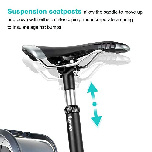 Suspension Seatpost Bike Seat Post: Bicycle Seat Post Shock 27.2 30.9 31.6 Mm Aluminum Alloy Bike Seat Shock Absorber Damper Seat Post For Mtb/ Road/ Bmx Bike #TOP4