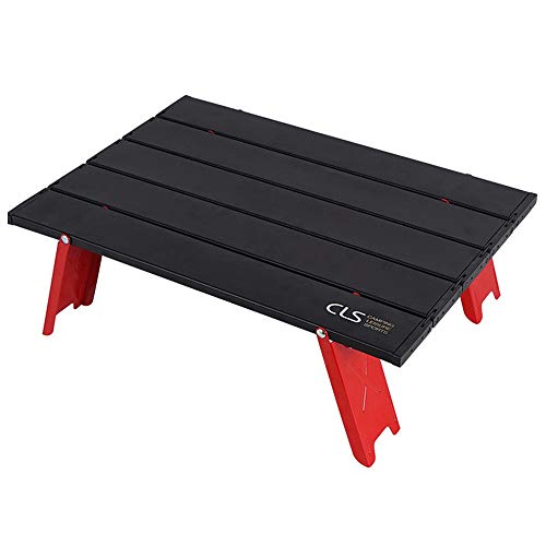 BIGBIGFAMILY Mini mesa dobrável para uso ao ar livre, liga de alumínio resistente com bolsa de armaz