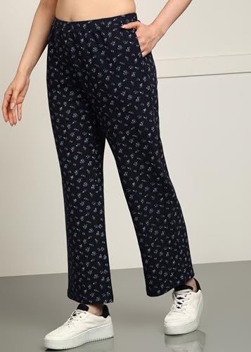 Image of Alan Jones Clothing Women's Straight Fit Mid Rise Solid Stretch Waffle Straight Pants