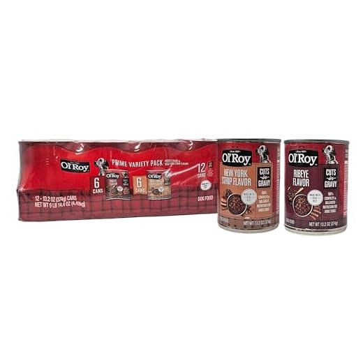 Ol' Roy Prime Variety Pack Ribeye and New York Strip Wet Dog Food, Pack of 12