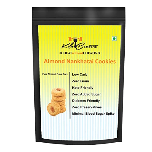 Image of Kilobeaters Almond Nankhatai Cookies, Zero Sugar & Zero Preservatives - (400 gm)