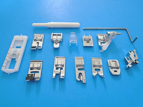 Kit de 13 Pies Prensatelas bajo para máquina de coser miniatura 2