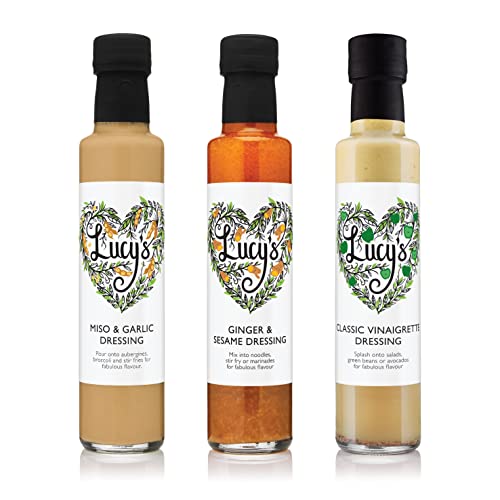 Lucy’s Dressings – Mixed Vegan Dressings Bundle - Vegan Miso & Ga...