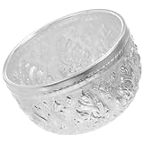 Robuste : le bol en étain gaufré lui assure une résistance à l'usure, idéal pour un usage quotidien dans les hôtels et les salles de réception. bol thaïlandais pour mariage, bol thaïlandais sculpté à la main