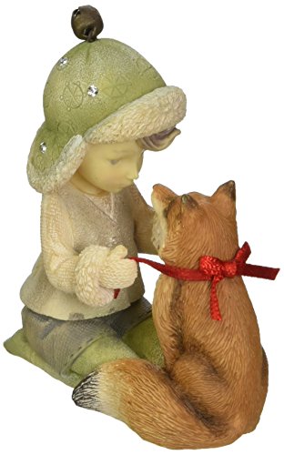 Enesco Heart of Christmas Elf with Fox Figurine 2.76 in