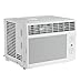 GE Window Air Conditioner Unit, 5,000 BTU for Small Rooms up to 150 sq ft. with Manual Adjustable Fan and Cooling Settings, Perfect for Small Bedroom or Living Room, Easy Install Kit Included, White