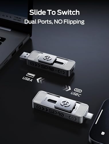 Image of MOVE SPEED 1TB 1050MB /s Thumb Drive, Dual USB 3.2 & Type-C Ports USB Drive for iPhone 17 Mac, iPad, Android- Ideal for Creators, Photographers, Fast File Transfer