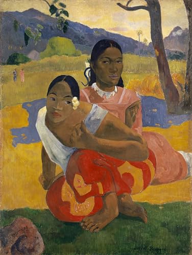 Image sur Toile Gauguin de 60x90cm pour l'Ambiance Chaleureuse de Votre Salon