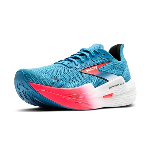 Brooks Men&rsquo;s Hyperion Max 2 Neutral Running Shoe - Crystal Seas/Diva Pink/Black - 11.5 Medium