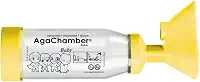 Espaçador Agachamber Baby 0 a 2 Anos com Máscara, Espaçador para Aerossolterapia +COFRINHO + ADESIVOS - SUPER FRIENDS