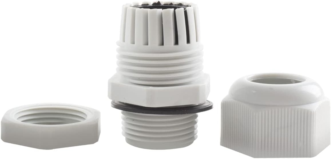 Kit pressacavo impermeabile IP68, 15 pezzi, connettore per cavo NPT da 1/4" in nylon NPT, dado di bloccaggio regolabile, connettore per cavo di scarico della tensione, per scatola di giunzione