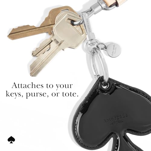 Image of kate spade new york AirTag Charm Keychain - Spade-Shaped AirTag Holder