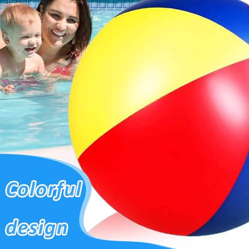 Pelota de playa gigante para fiestas en la piscina y juegos acuaticos de jardin 2