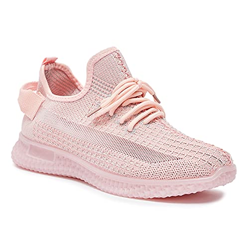 Image of shoexpress Womens Textured Sneakers with Lace-up Closure Sneakers