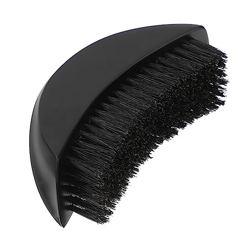 VICASKY 1pc Comfortable Bristle Beard Brush for Men Curved Design Mustache Care Tool Lightweight Suitable for All Beard Travel Friendly Grooming Accessory