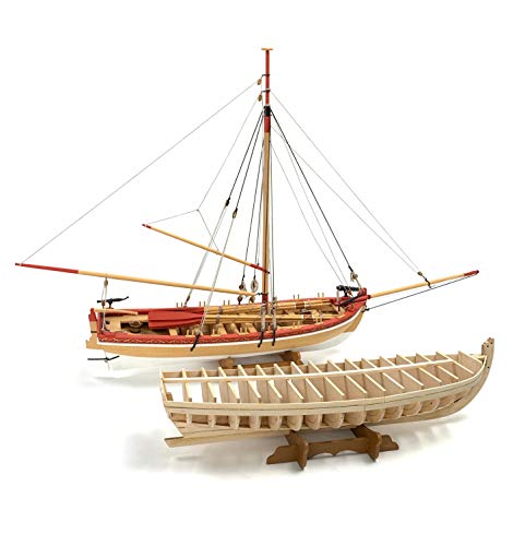 Model Shipways MS1460 18th Century Armed Longboat 1:24 Scale - Laser Cut Wood, Metal & Photo-Etched Brass Kit