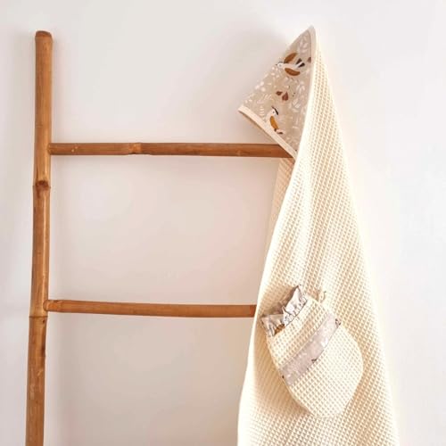 Cape de bain bébé en coton - Ensemble 3 pièces avec serviettes douceur - 6