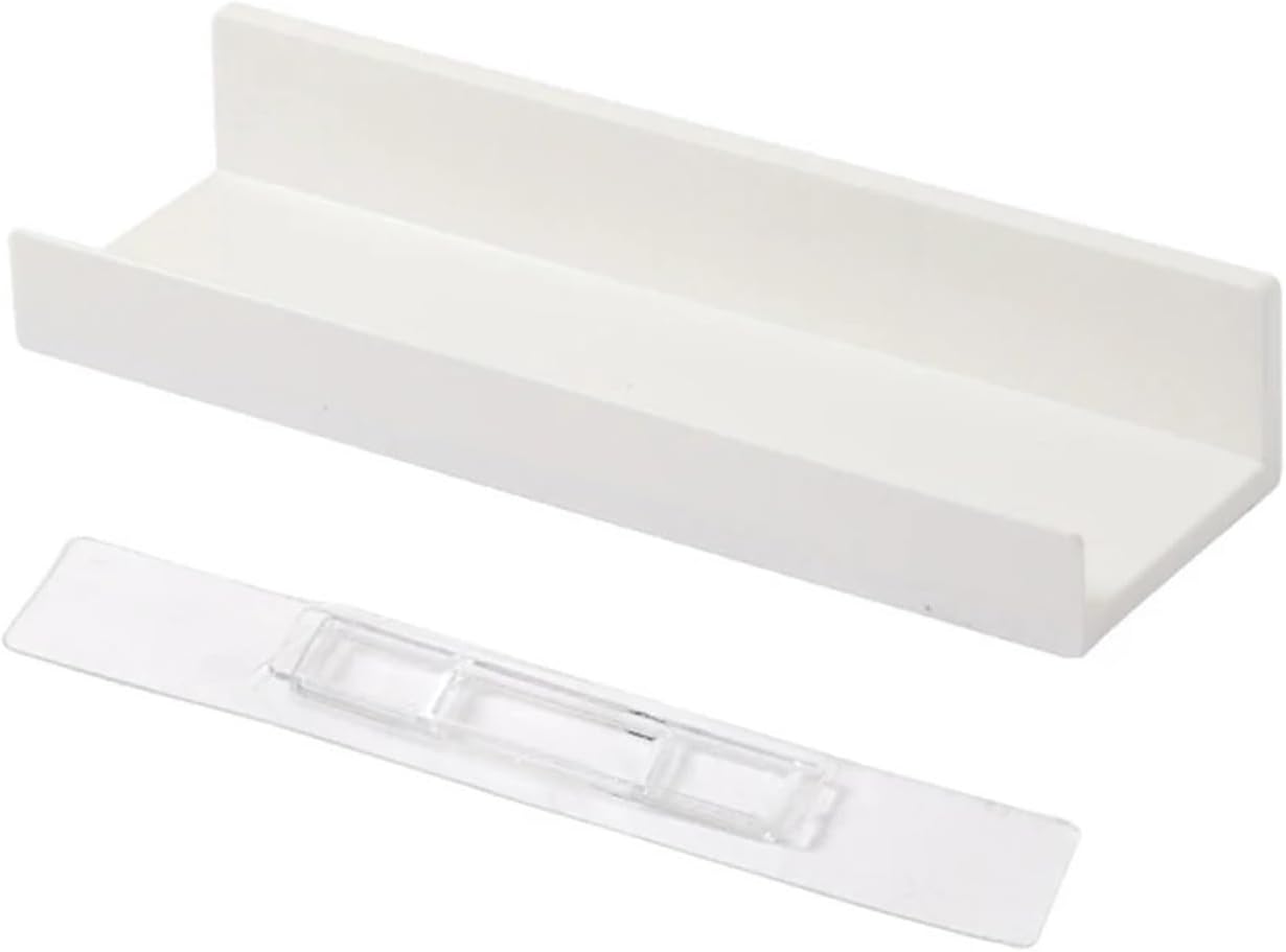 Wall Mounted No Drill Bathroom Shelf Shampoo Holder Supplies Home Organizer Multifunctional Storage Rack