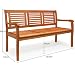 Casaria® Gartenbank 3-Sitzer, Wetterfest, FSC®-Zertifiziert