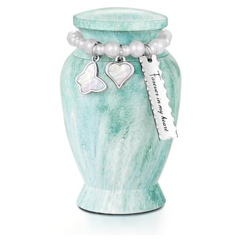 Dletay Small Urns for Human Ashes 2.85 Inch Mini Cremation Urns for Mom Dad Aluminum Mini Urns for Ashes Small Keepsake Urn Cover