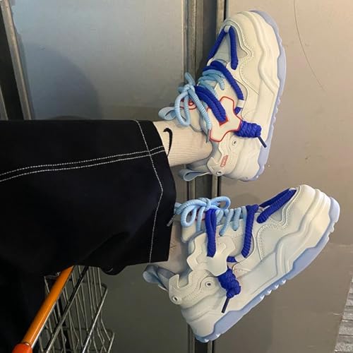 Men's Mesh Chunky Platform Sneakers 2-Inch Thick Sole Black Sneaker Breathable Fashion Casual Walking Sports Workout3