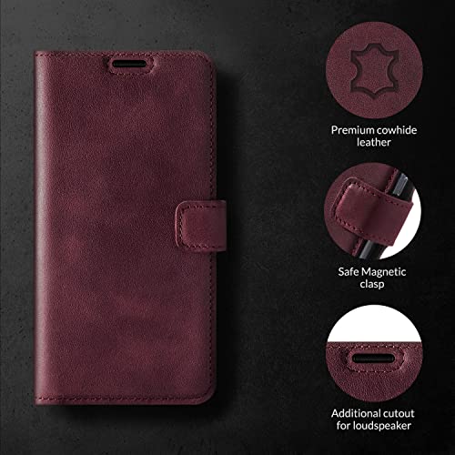 Étui en cuir véritable pour Redmi Note 13 Pro Plus 5G de qualité supérieure SURAZO - 5