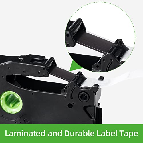 Labelife Compatible Label Tape Replacement For Brother P Touch Label Maker Tape, Tze-231 Tape 12Mm 0.47 Inch Laminated White Tze231 Tz231 For Pt-D210 Pt-D220 Pt-D200 Pt-H110 Ptd400 Label Maker, 4-Pack #TOP2