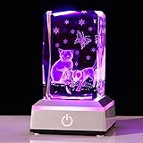 誕生日プレゼ 猫 女性人気 母親 妻 彼女 プレゼント 【正規品】K9クリスタル猫 LEDライトベースUSB充電