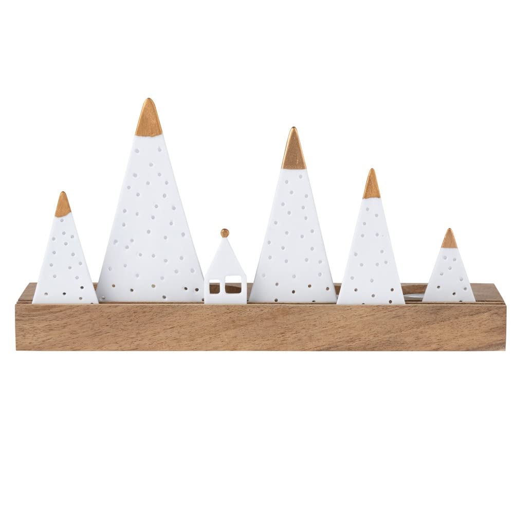 Living Xmas Montagne Objet lumineux - 25 x 7 x 13,5 cm