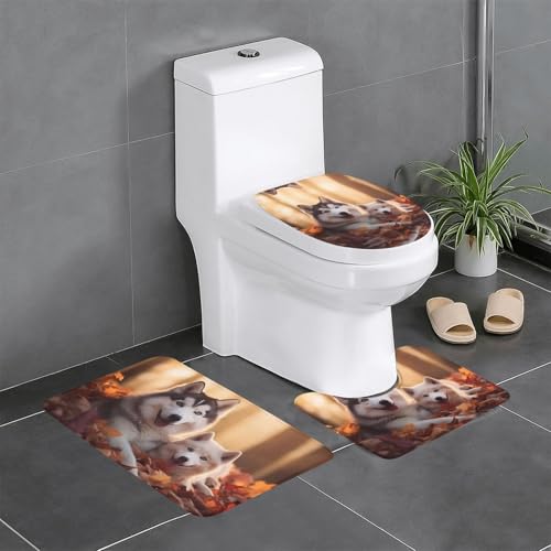 Tapis de sol salle de bain husky 3 pièces pour douche familiale