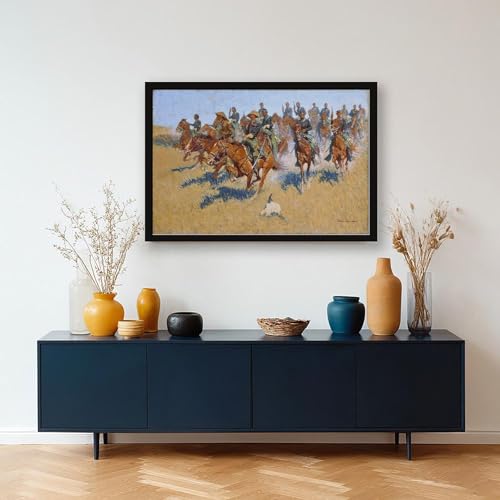 Toile tendue plaines du sud Frederic Remington impression murale 20x30 - 5